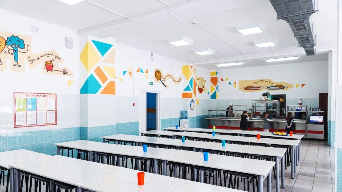 Школьная столовая 3d model