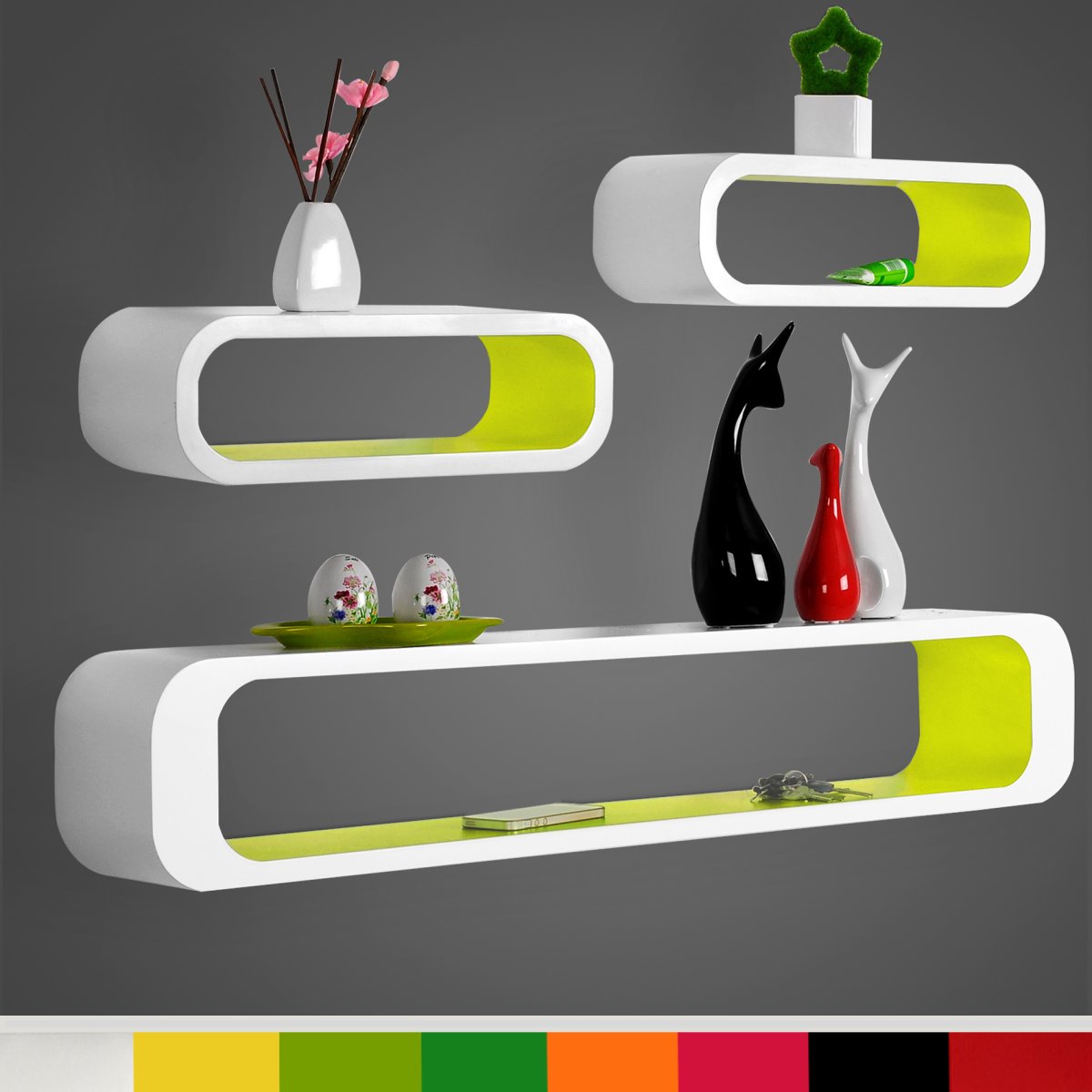 Полки навесные овальные