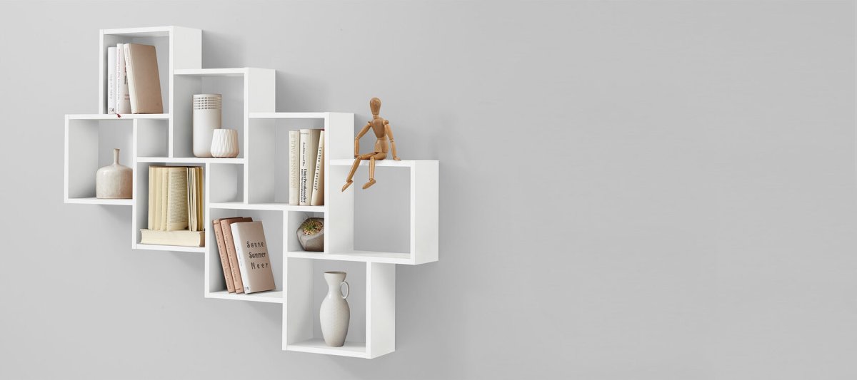 Wall Mounted Shelves White