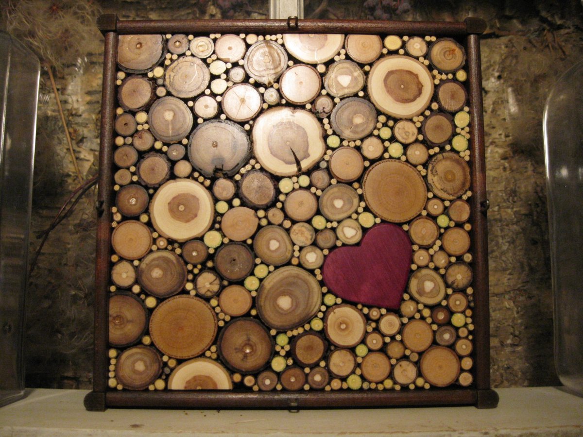 Изделия из срезов дерева