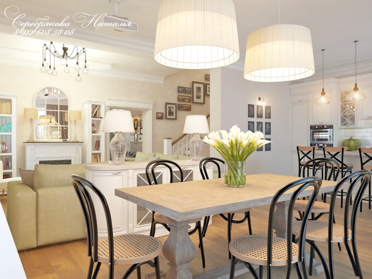 Абажур на кухню над столом Прованс