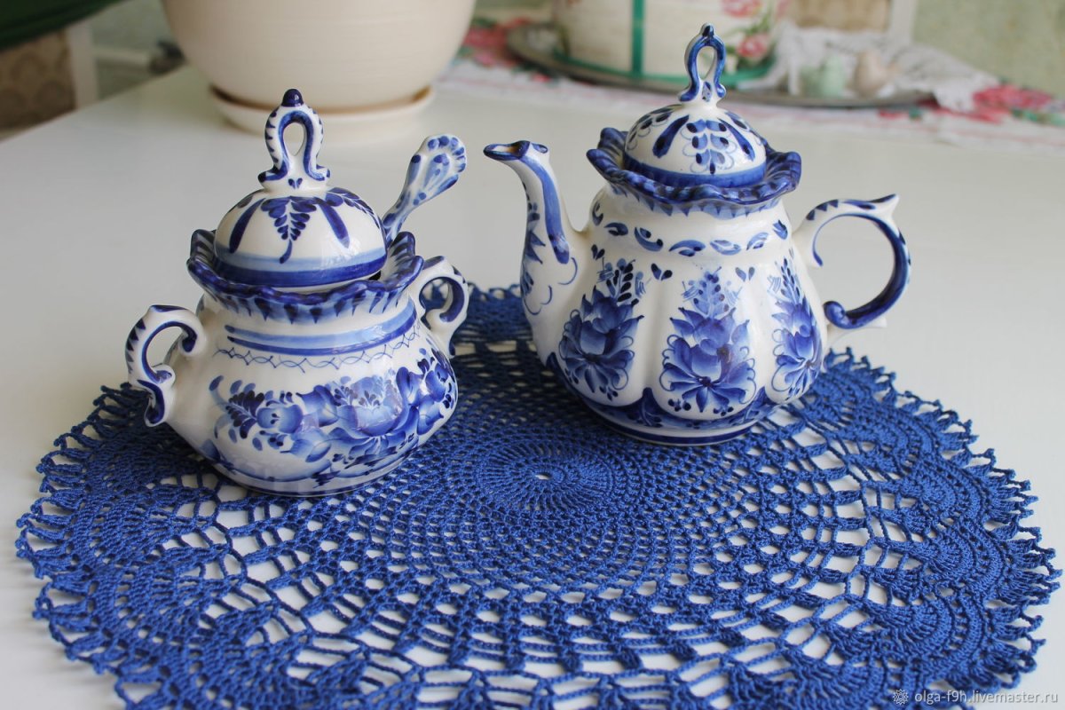 Салфетки Гжель