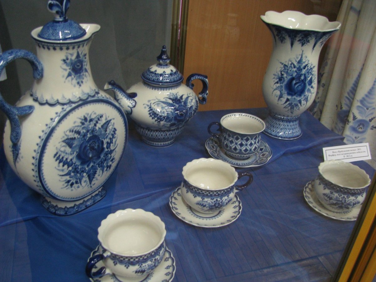 Пастельная Гжель