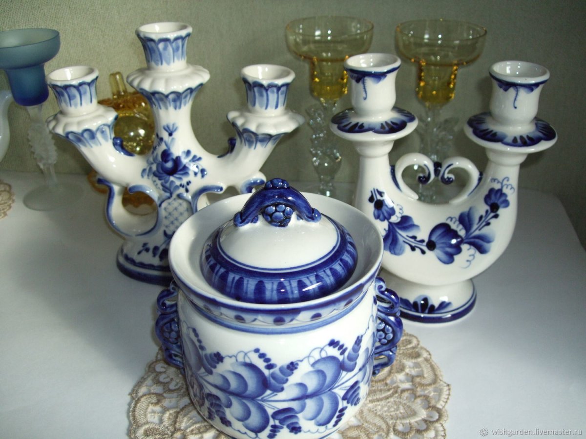 Гжель посуда СССР