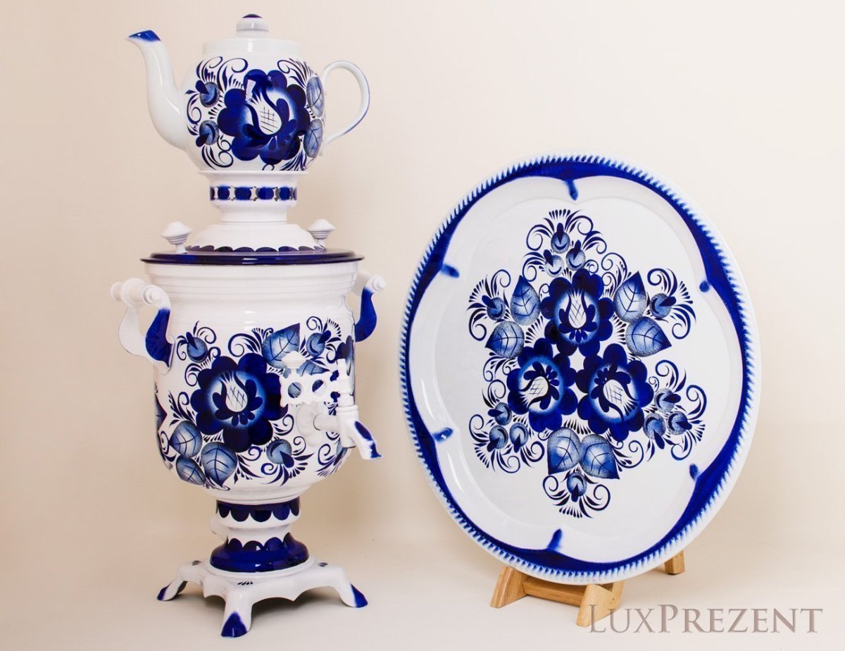 Гжель в интерьере