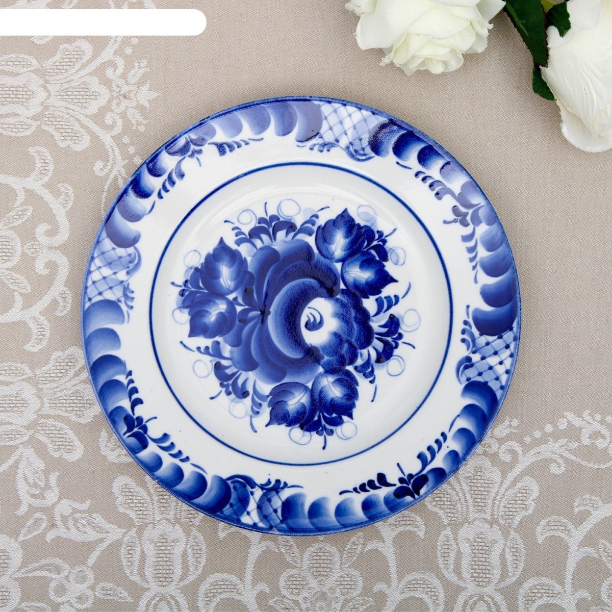 Гостиная в стиле Гжель