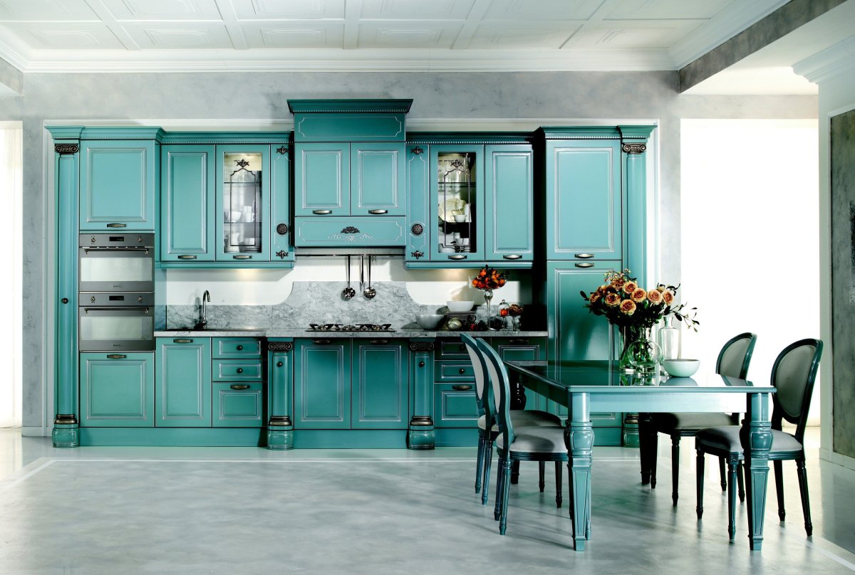 Цвет морской волны в интерьере