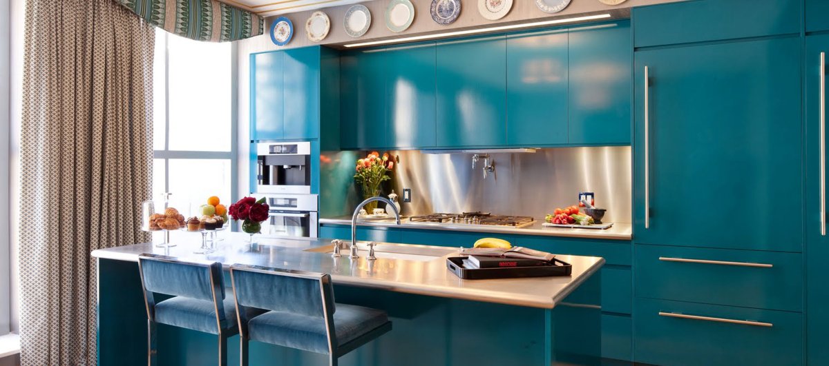 Бирюзовые стены