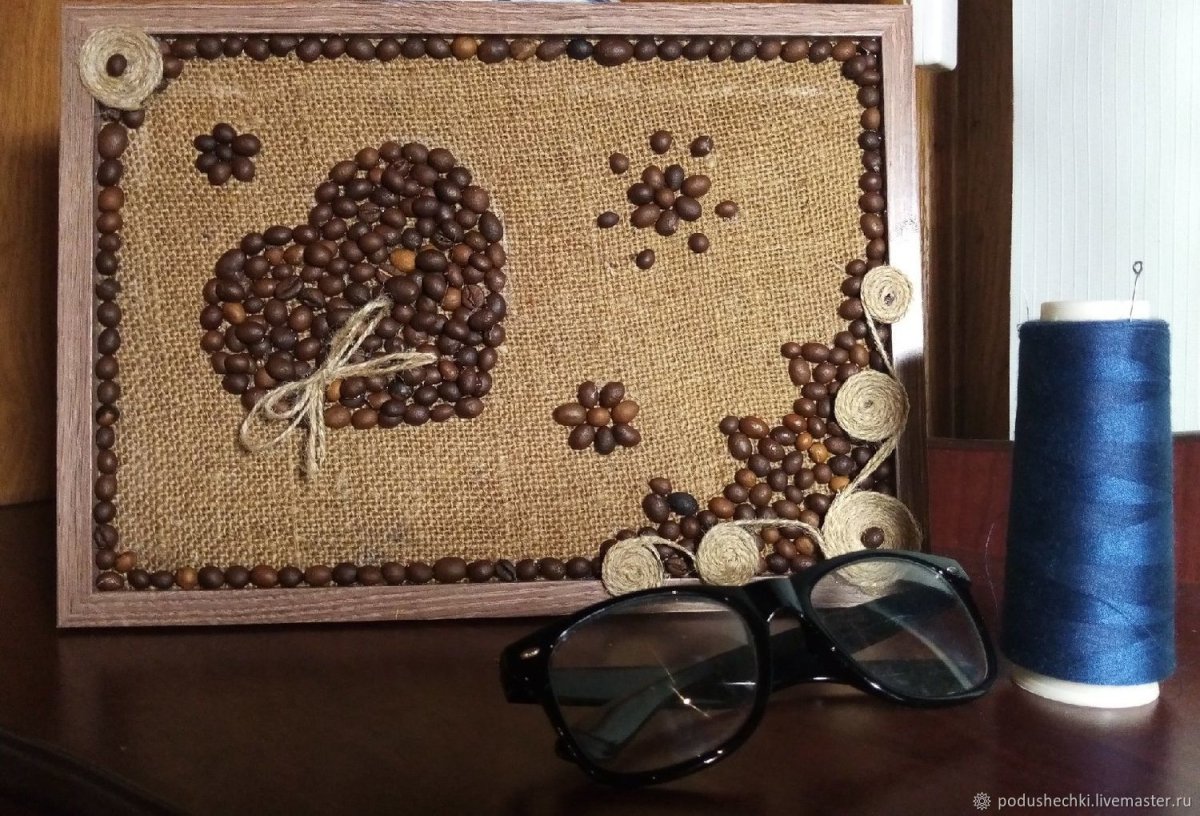 Орнамент из кофейных зерен