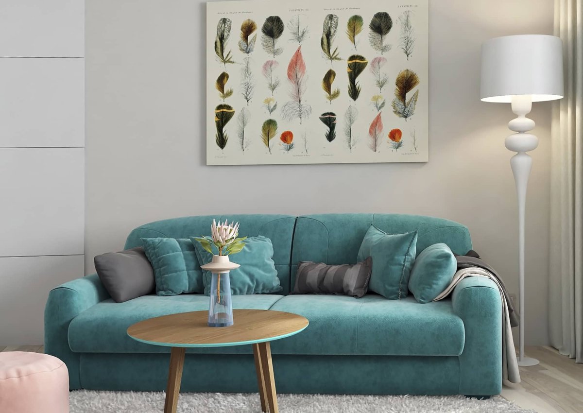 Диван бирюзового цвета