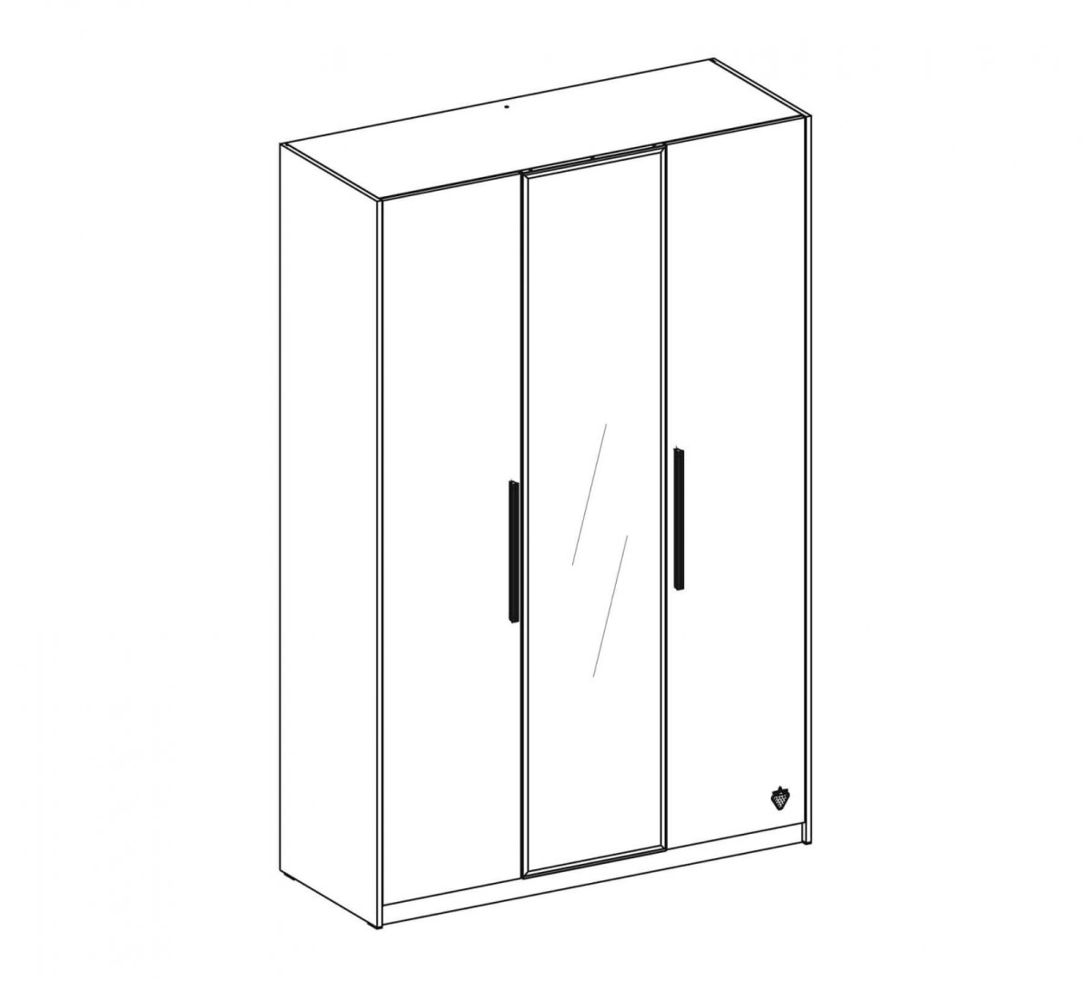 Шкаф ТРИСИЛ икеа белый