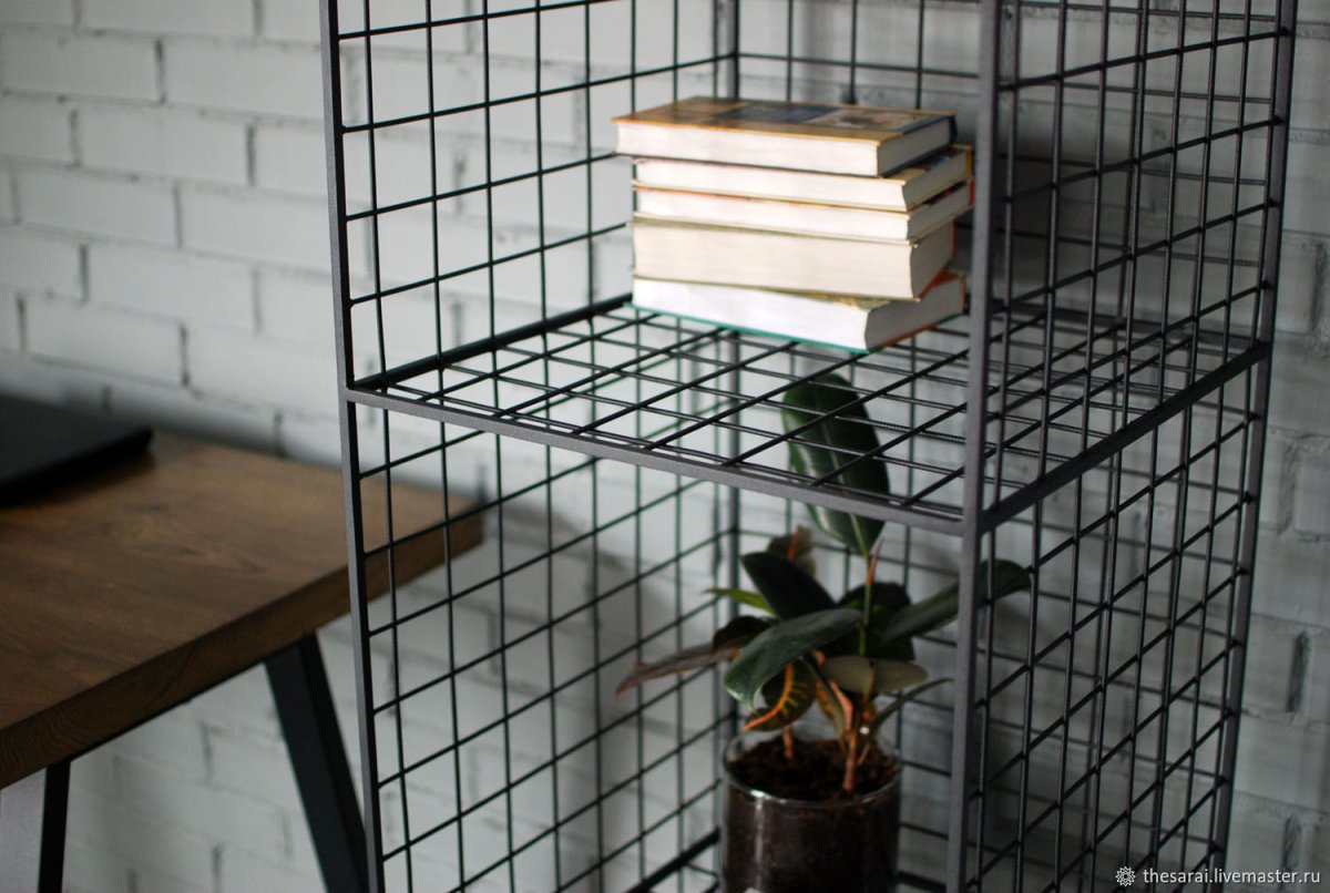 Полки из металлической сетки