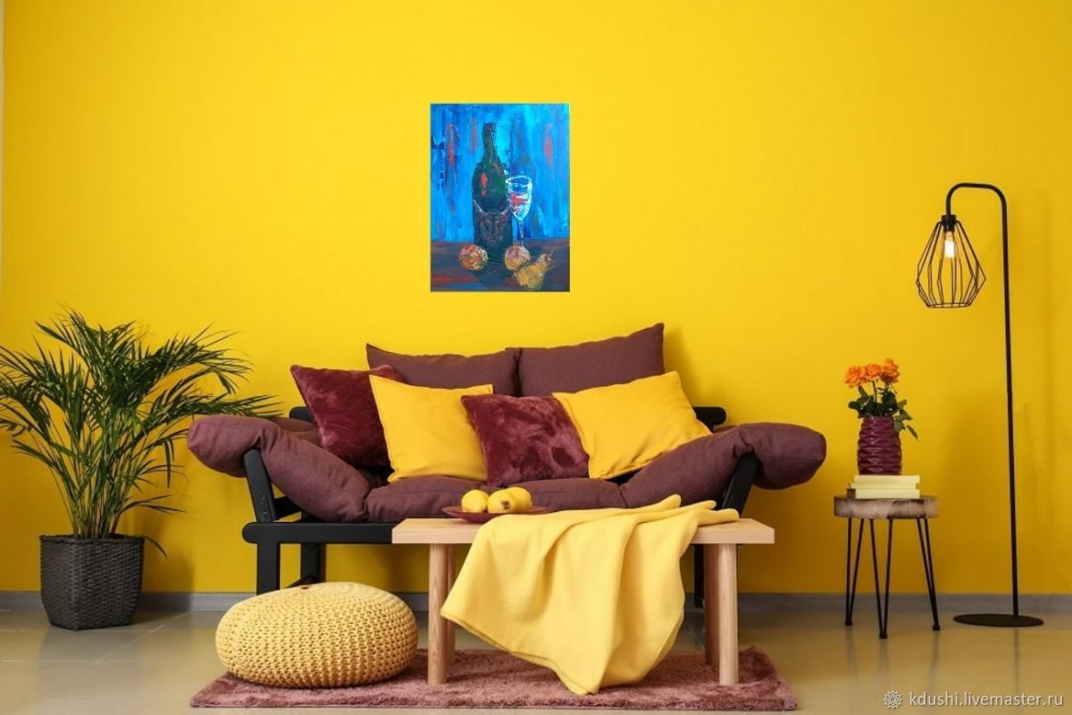 Желтый интерьер