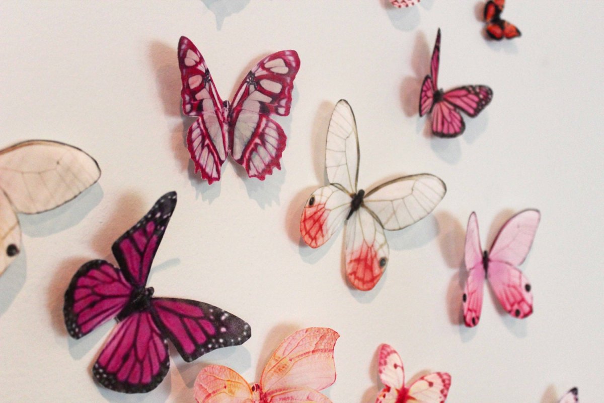 Наклейки бабочки на стену