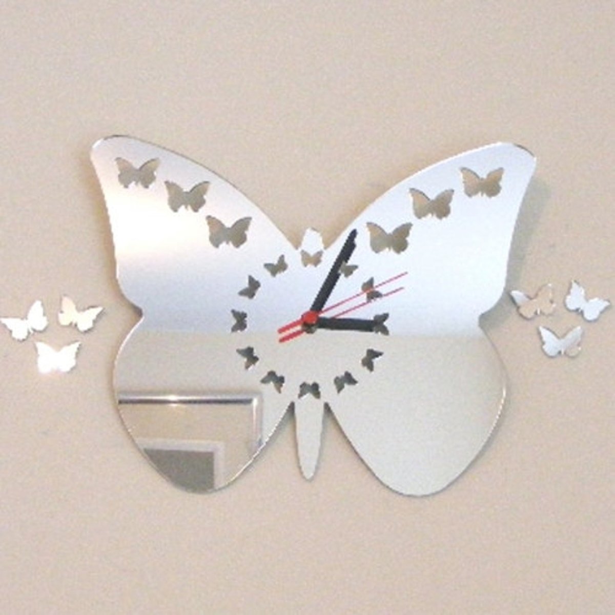 12pcs/Set Butterfly 3d Mirror PVC Wall Art Sticker Decal Removable Home Decor