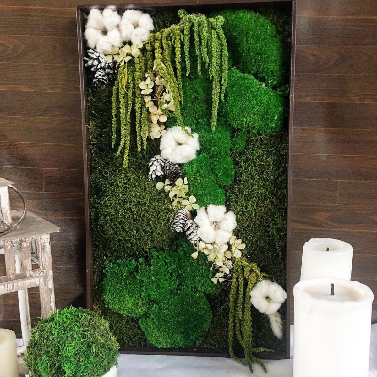 Панно из стабилизированного мха