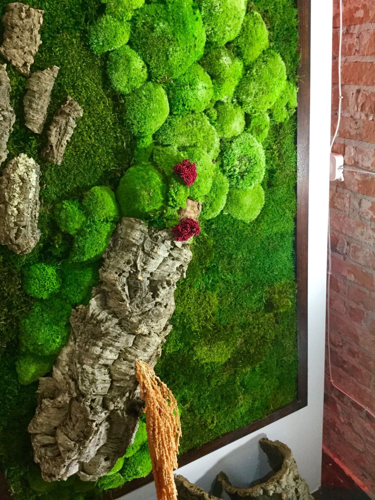 Панно на стену из мха