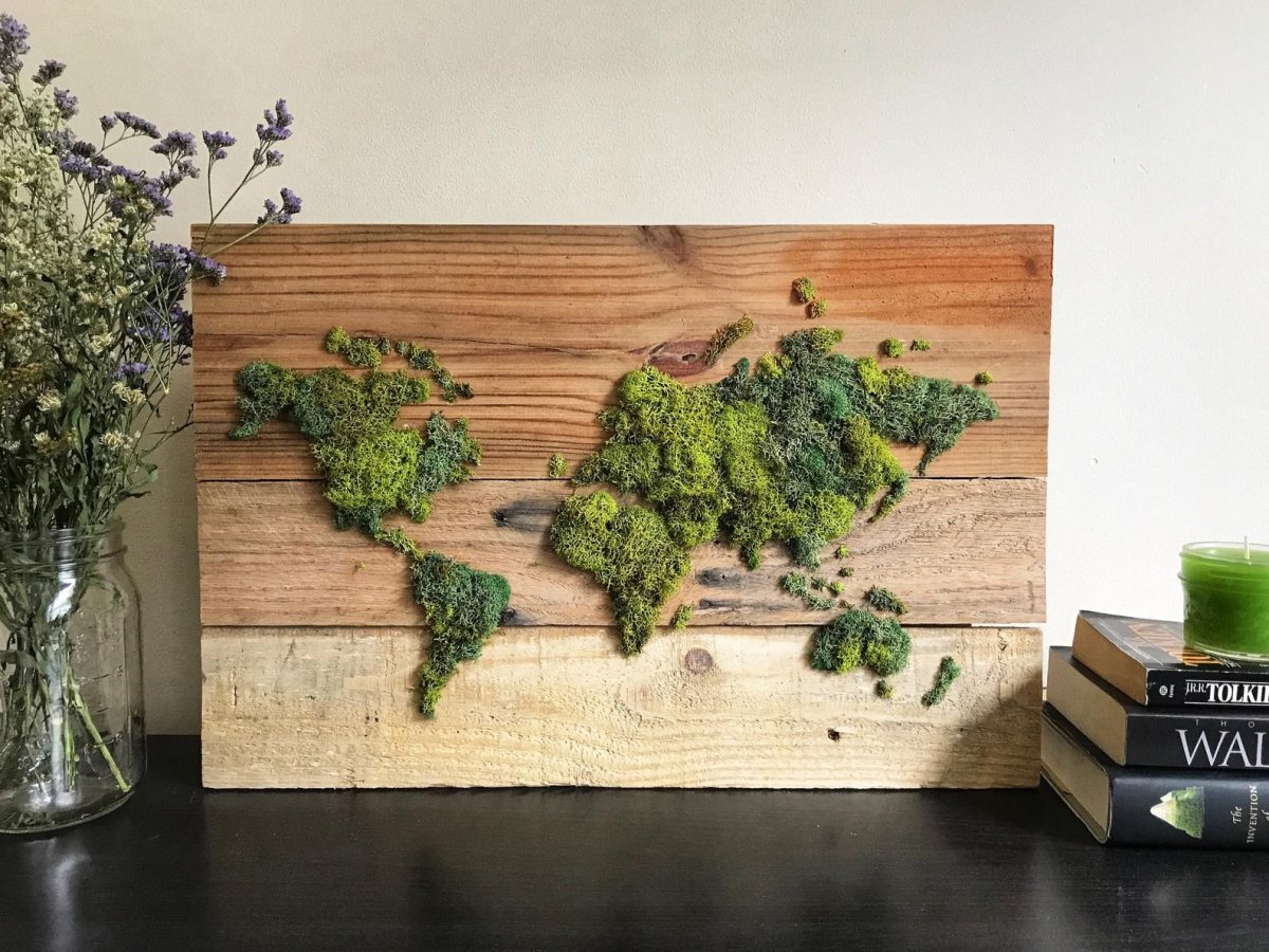 Фитокартина из стабилизированного мха