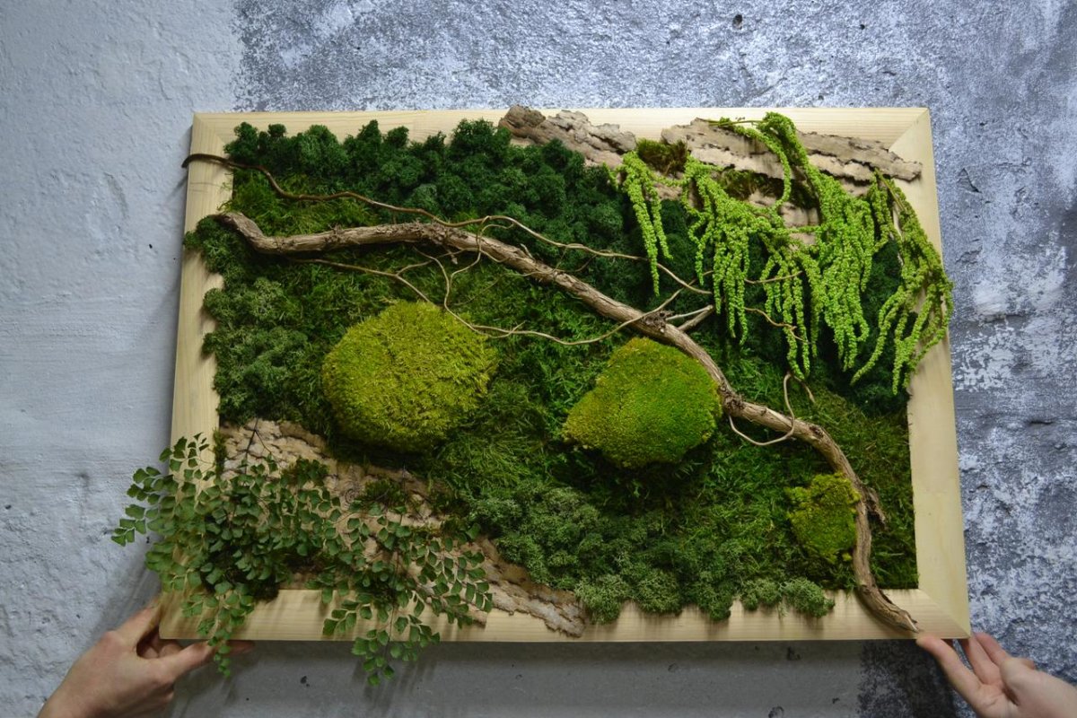Эко панно из мха