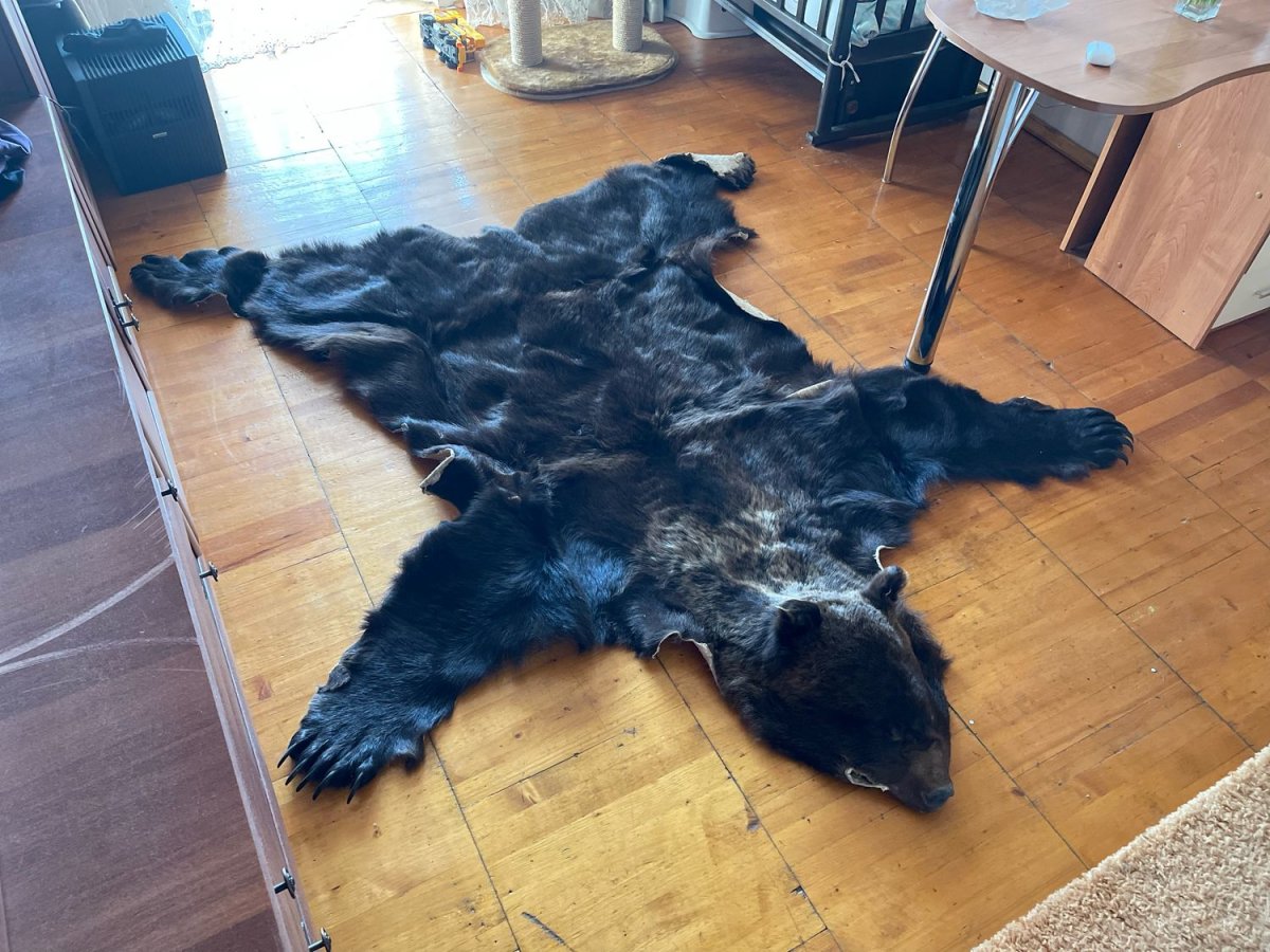 Меховая шкура в интерьере