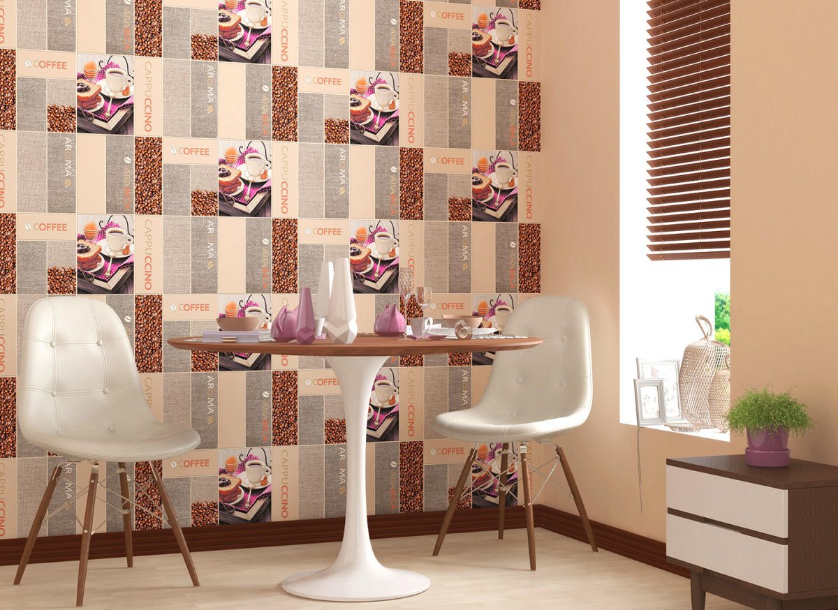 Клеенка ПВХ 1,37*20м рис. FY-7181d-8094f золото лазер Вальтери