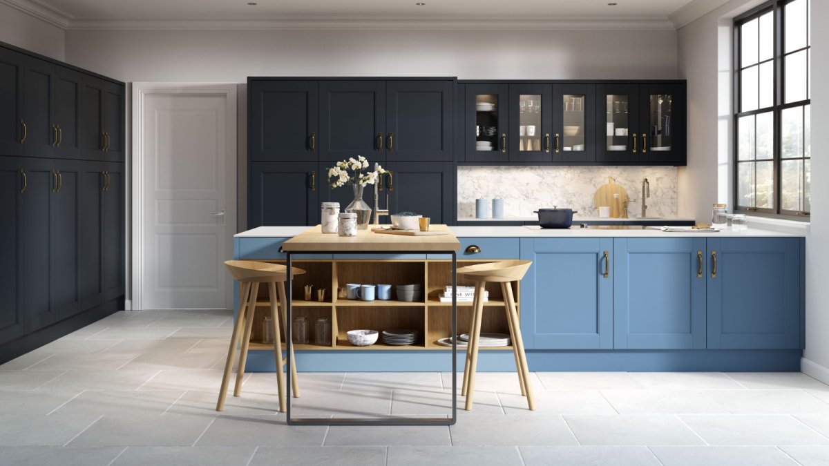 Синяя кухня икеа