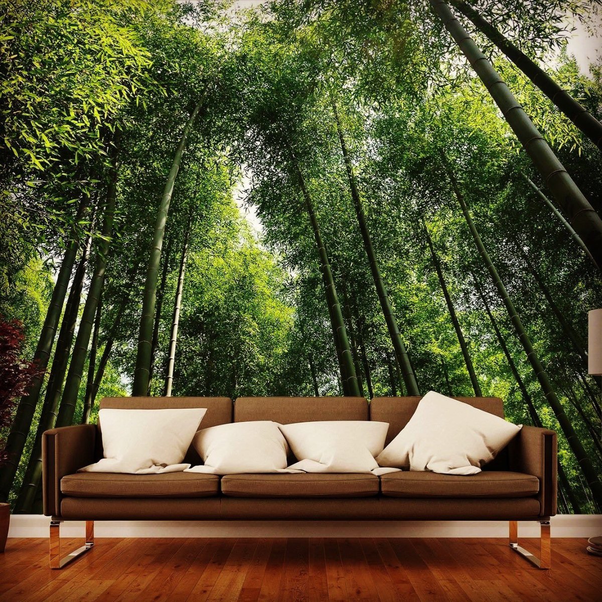 Комната с фотообоями лес