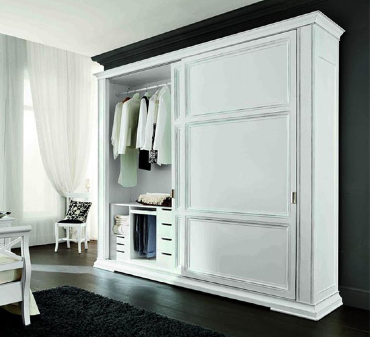 Шкаф Прованс белый