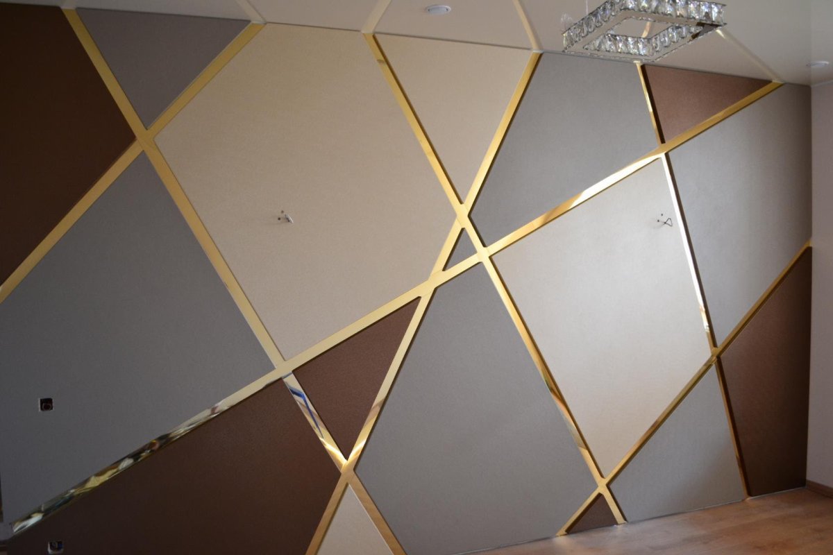 Латунный профиль в интерьере