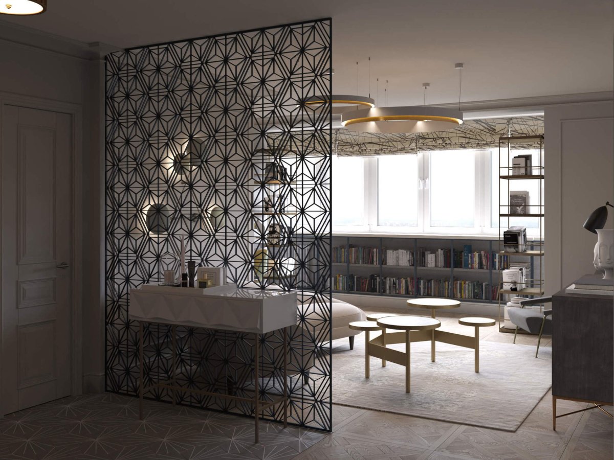 Пузырьковая панель в интерьере