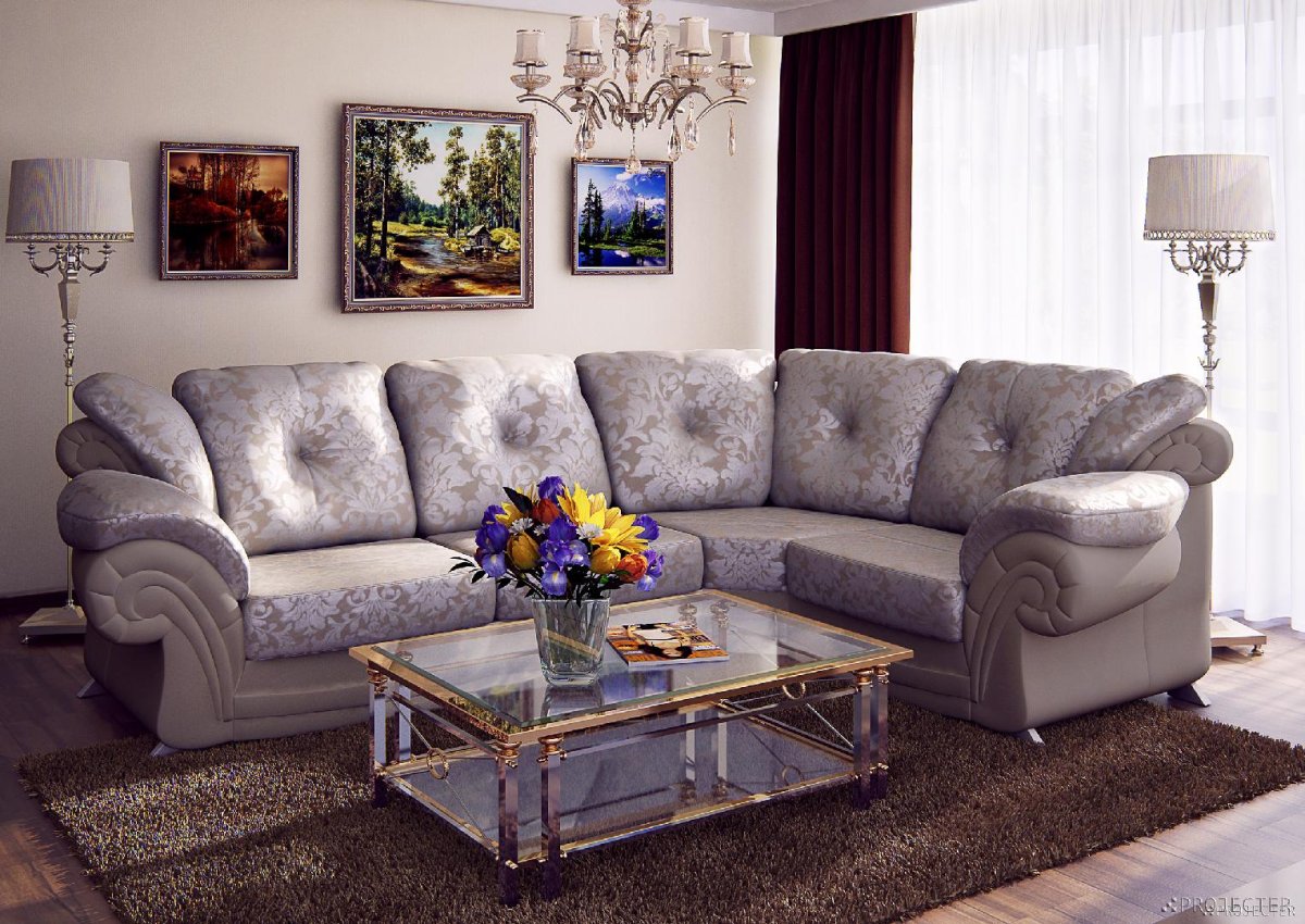 Угловой диван Неоклассика