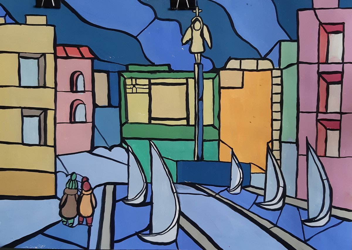 Декоративный пейзаж стилизация