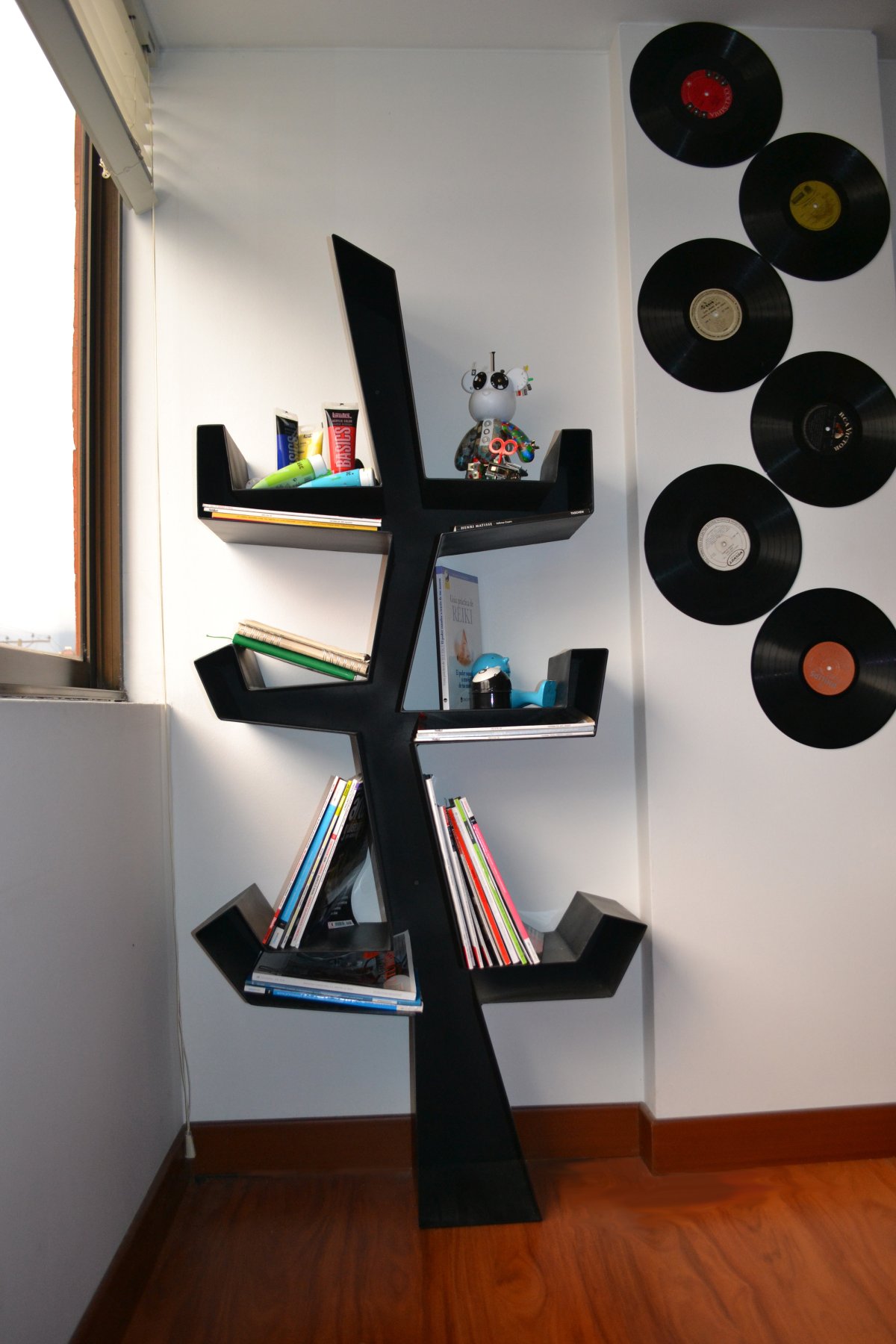 Полки из виниловых пластинок