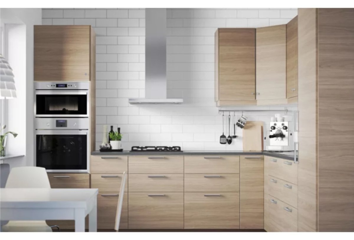 Кухня икеа Воксторп дуб