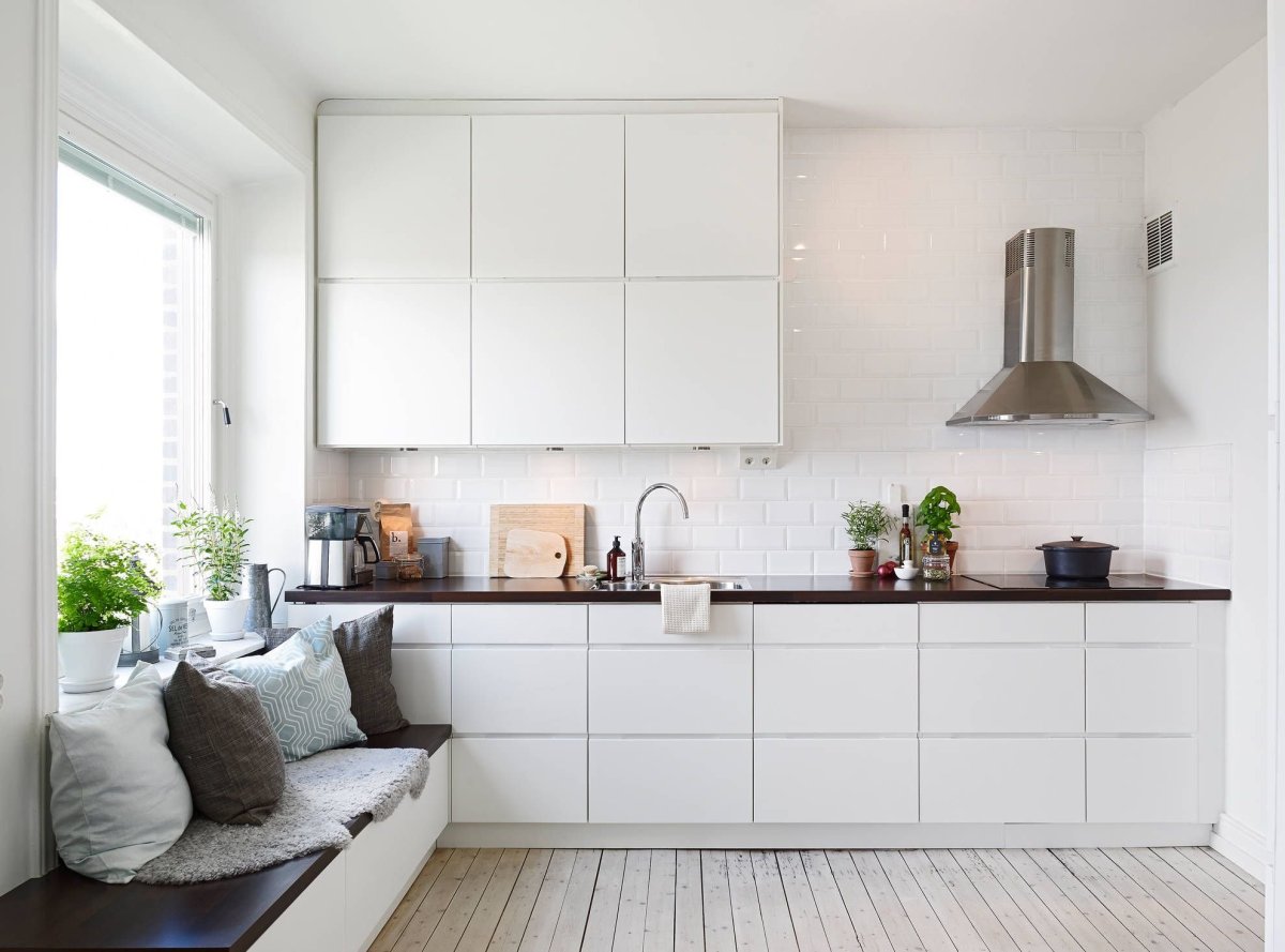 Кухня метод Воксторп икеа белая