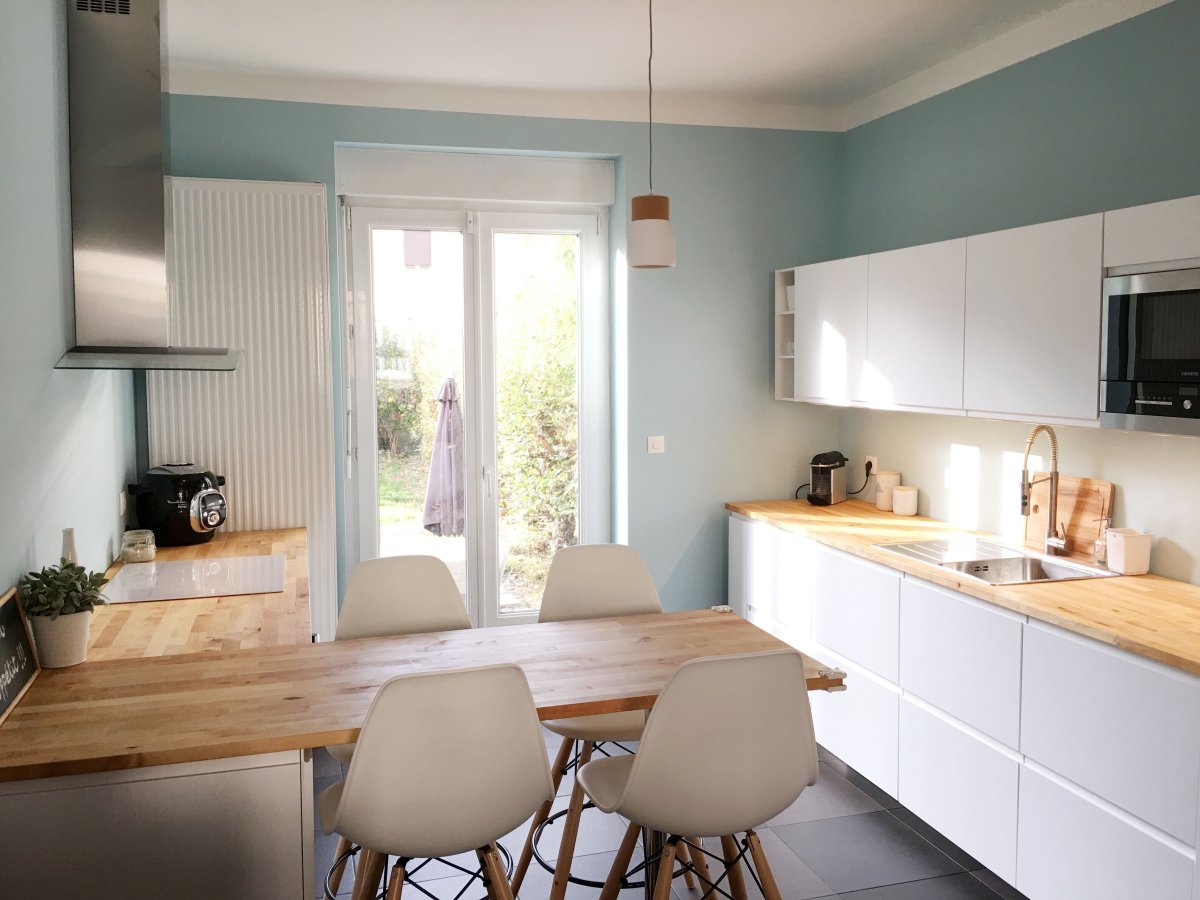 Кухня икеа Калларп беж