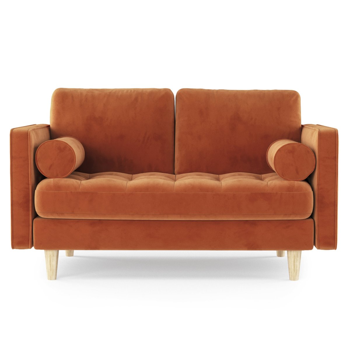 Оранжевый диван в интерьере