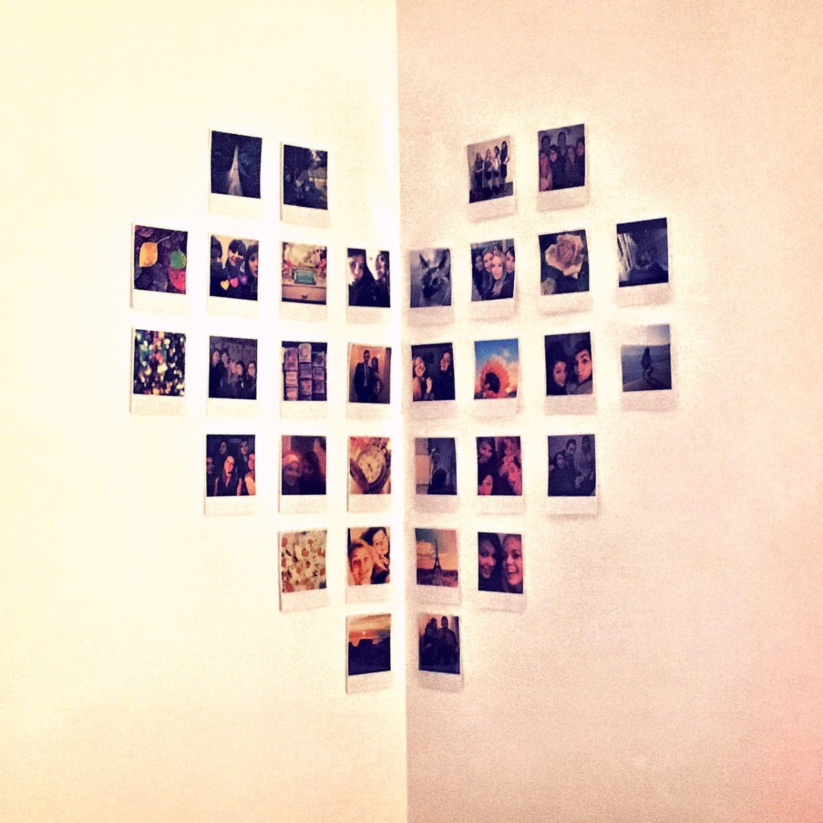 Сердечко из фотографий