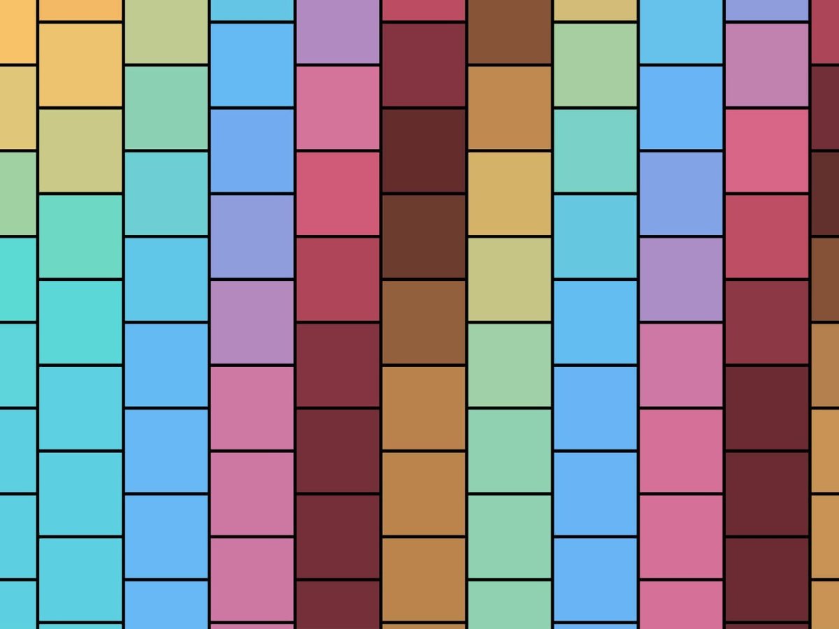 Картина голубой квадрат