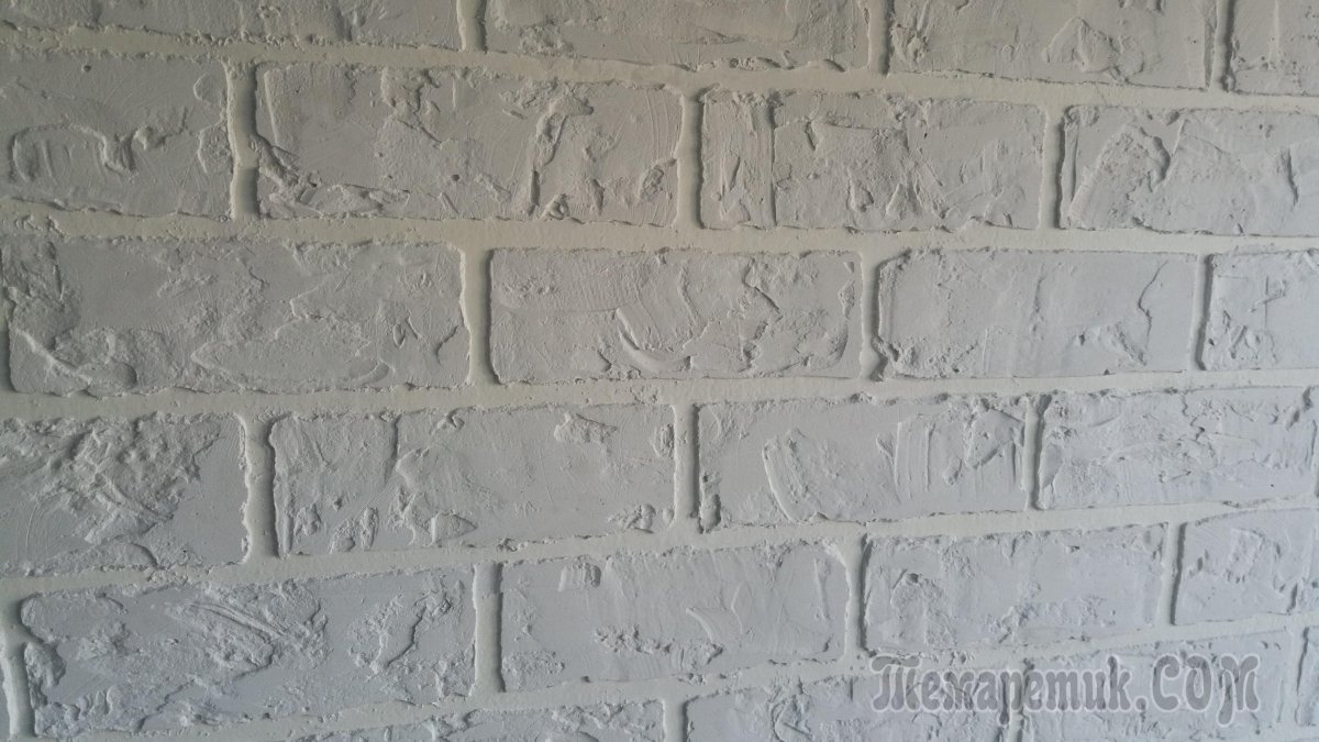 Штукатурка белый кирпич