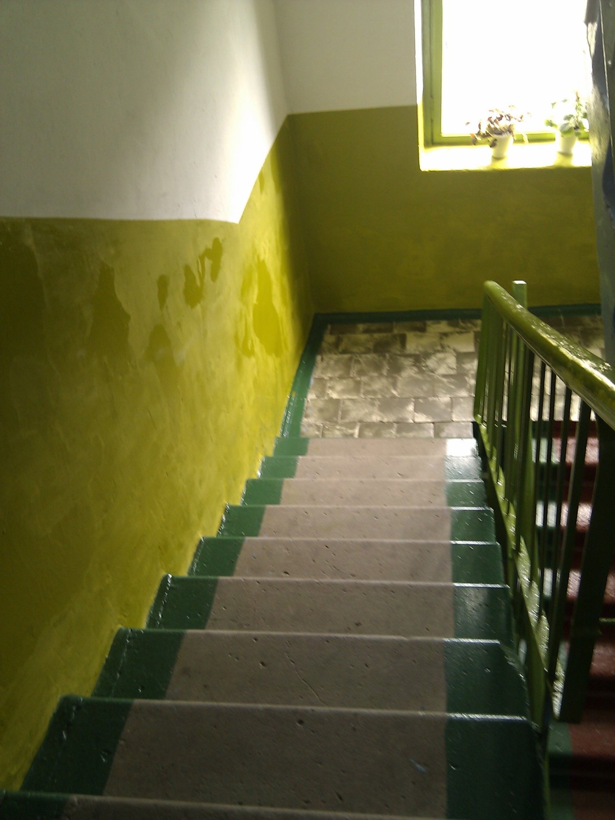 Окраска стен в подъезде