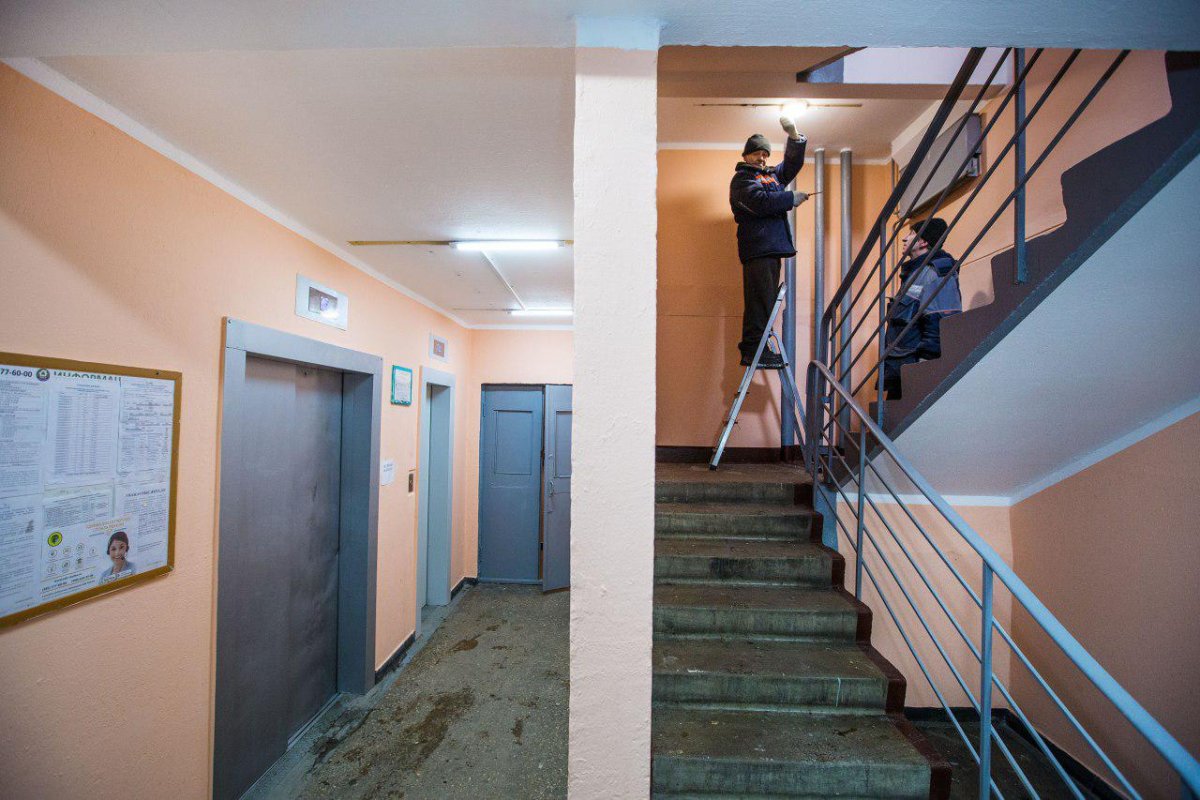 Зеленый подъезд