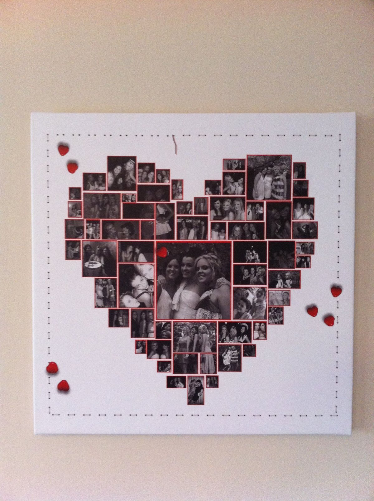 Фотоколлаж в виде сердца