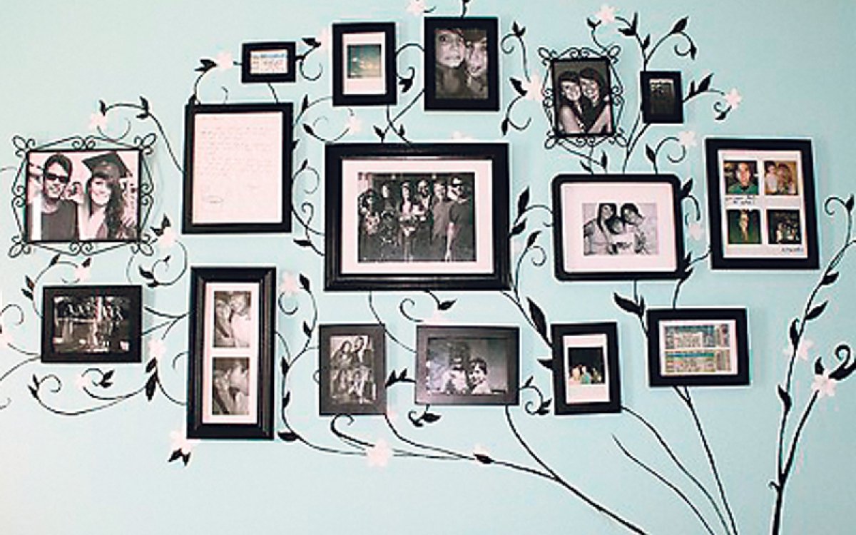 Коллаж из фотографий на стену