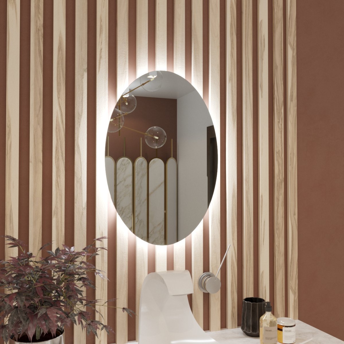 Круглое зеркало ikea