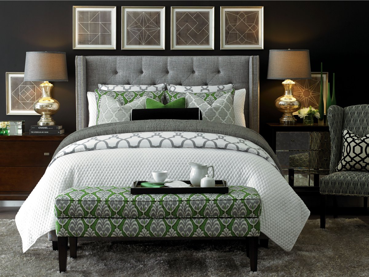 Бирюзовая спальня