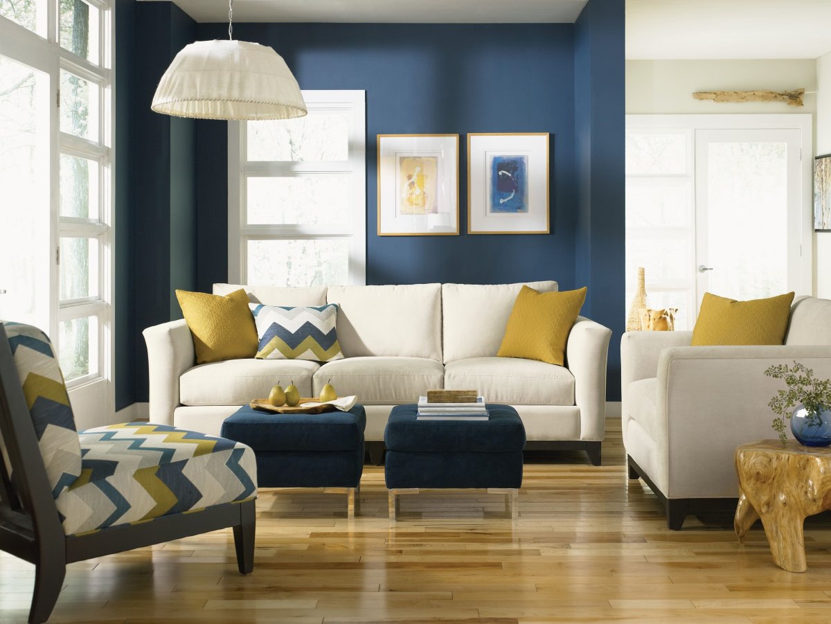 Контрастные цвета в интерьере