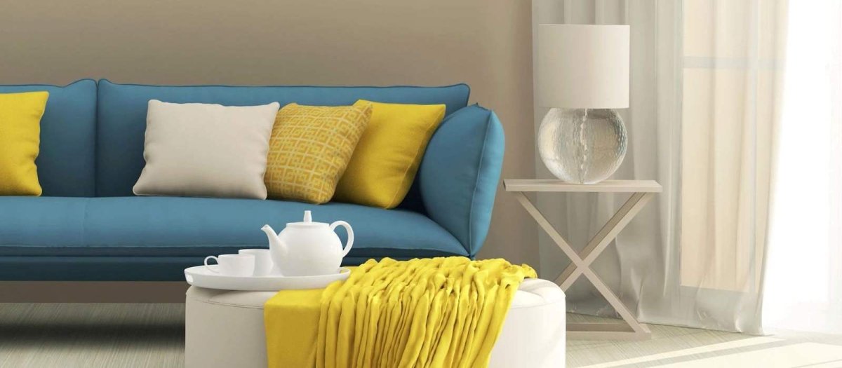 Горчичный цвет в интерьере