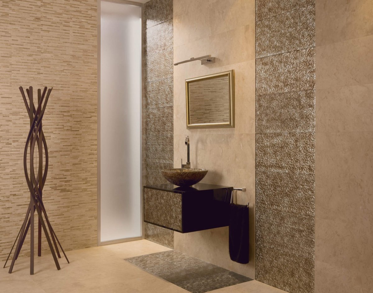 Мозайка галька в интерьеве