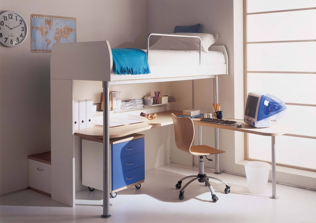 Откидные кровати для подростков в маленькую спальню